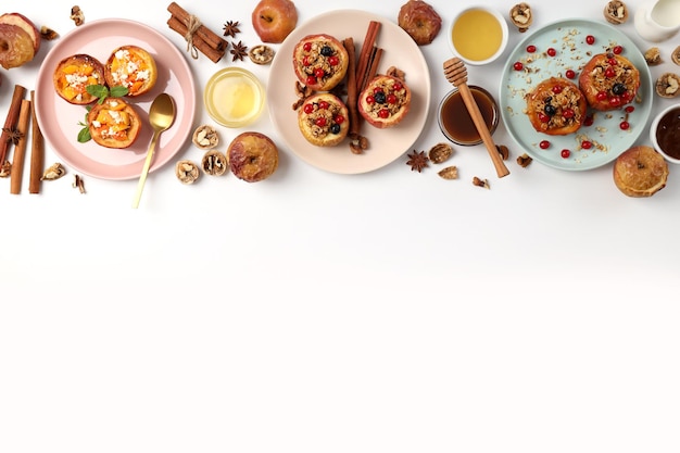 Kawiarnia i rozłożone potrawy